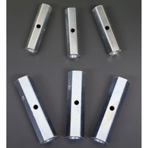 육각연결너트 타공 전산볼트 연결너트 롱 3/8x55mm 1/2x70mm(삼성반도체 현장 사양), 1/2 인치 X 70~75mm