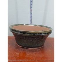 분재작품용 원형도자기분 지름 23cm