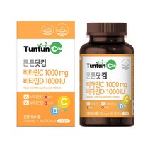 튼튼닷컴 비타민C 1000mg 비타민D 1000IU [6개월분], 1개, 216g