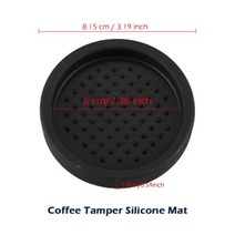 커피템퍼 커피탬퍼 49mm51mm53mm57mm575mm58mm5835mm585mm 나무 손잡이 커피 탬퍼 에스프레소 파우더 해머 스테인레스 스틸 바리 스타 도구, Tamper Mat+58.5mm