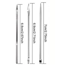 가죽 바느질 키트 DIY 송곳 바늘 구리 핸들 세트 캔버스 텐트 신발 수리 도구 나일론 스레드, 3PCS Needle