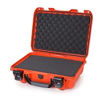 Nanuk 9231001 방수 하드 케이스 폼 인서트 및 TSA 승인 여행용 잠금 래치 포함 블랙 USA 미국, Cubed Foam_Orange