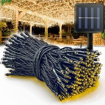 YINGJING 태양광 직렬등 32m 300등 8모드 3가지 색상 조명, 32m300LED, 난광