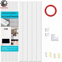 견고한 50x25mm 케이블 관리 온월 코드 하이더 오거나이저 레이스웨이 키트 컨실러 시스템 커버 PVC 트렁킹, 한개옵션0