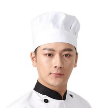 조리모 위생모 요리모 고무밴드 제빵모자 요리사모자 베이킹 쉐프 조리사모자 화이트, 단품, 단품