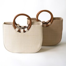 4CH 우드링 라탄가방 토트백 라탄백 여성가방 여름 가방