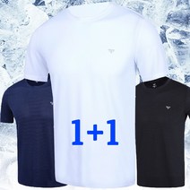 노블진 K PAG쿨링반팔티 1+1 남성냉감티셔츠 쿨맥스티셔츠