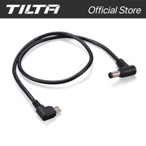 TILTA WLC-T04-PC-DCM21 마이크로 USB 90도 2.1mm DC 모터 전원 케이블, 01 WLC-T04-PC-DCM21