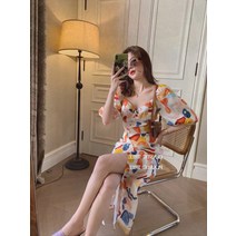 여행원피스 휴양지쇼핑몰 비치미니 동남아원피스 바캉스 원피스 휴가커플룩 예쁜롱 꽃무늬 휴가 해변 괌원피스