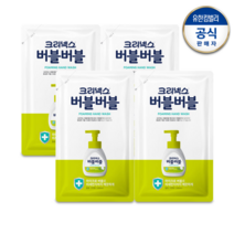 크리넥스 버블버블핸드워시 힐링그린 200mL리필형x4 /손세정제, 상품