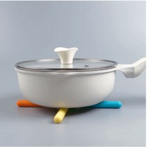 냄비 받침대 실리콘 접이식, 랜덤발송, 1개