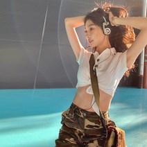 언더붑 노브라티셔츠 크롭티 브라 티셔츠 화이트 C21