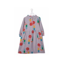 보보쇼즈 21FW 키즈 지오메트릭 원피스 바이올렛 221FC009 109