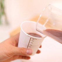 눈금 계량 일회용 종이컵 50개 [무지 페이퍼 컵 6.5OZ], 1봉지 (50개입)