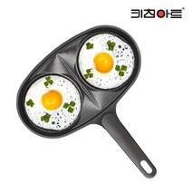 키친아트 멀티 2구 에그팬, 24.7 x 14.5 cm