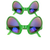 안경 파티 웃긴 외계인 얼큰이 알작은 선글 선물, 블루렌즈