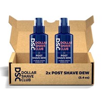 Dollar Shave Club 포스트 쉐이브 듀 2개입 남성용 애프터쉐이브의 수분 공급 대체품 민감한 피부를 위한 경량 애프터쉐이브 밤 로션 알로에 면도