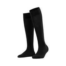 팔케 여성 코튼 Touch Knee-High 양말 Beige Black Blue 브로우n 1 Pair 234870