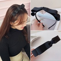 제니 리본 헤어밴드 명품 왕리본 여자 귀여운 머리띠