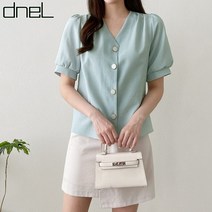 드넬 버튼쥬얼리블라우스DB11883A