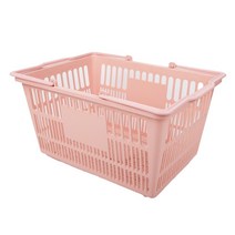 지금스토어 쇼핑 마트바구니 대형, 코랄색,