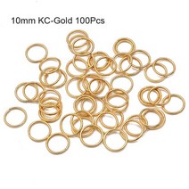 50Pcs 믹스 컬러 헤어 브레이드 Dreadlock 비즈 커프스 링 튜브 액세서리 오프닝 후프 서클 10-12mm 내부 구멍, [02] 10mm Rhodium 50Pcs
