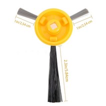 M2EE 3-Armed Side Brush Kit Vacuum Cleaner for Shark ION Robot RV700 Universal Parts Easy to Install, 한개옵션0