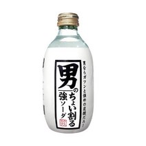 일본 음료 탄산 키무라음료 남자의 살짝 깨는 강소다 300mlx24병