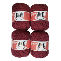 울클럽 모티브 토트백 만들기 DIY 올리오실 4볼세트, 710 딥라즈베리