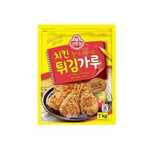 오뚜기 엄마손맛 식자재 치킨튀김가루 1KG 홈카페 아이간식, 14개