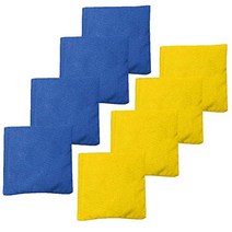 Play Platoon Weather Resistant Cornhole Bean Bags Set of 8 - Blue Yellow, 1