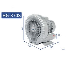 HG-550S 고압 와류 팬 공기 펌프 산업 먼지 흡입 원심 송풍기 산소 전원 550W 220V 380V, [02] HG-300S 380V