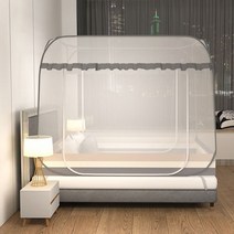 방충망 더블도어 해충차단 야외 프리미엄 가정 모기 텐트 모기장 사각 원터치 캠핑 간편 대형 침대, 대형사각모기장1.8M