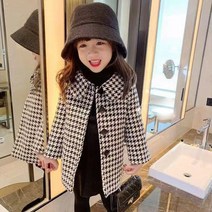뽀뽀뽀 아동복 유아 여아 체크 모직 자켓 안감 누빔 키즈 아동 어린이 정장 하객룩