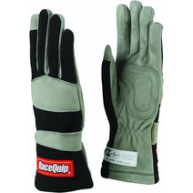 RaceQuip Gloves 351 시리즈 1겹 Nomex SFI 3.3/1 인증 블랙 라지 351005, Large, 블랙.