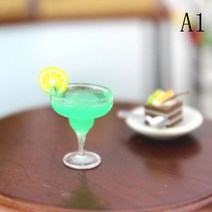 미니 밀크 쉐이크 아이스크림 레몬 우유 과일 차 물 컵 딸기 바나나 미니어처 인형의 집 액세서리 주방 완구, As pictures 31