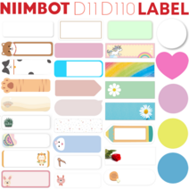 Niimbot D11 / D110 라벨프린터 라벨지, 데이지꽃4