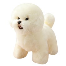 Couyor 리얼 비숑 프리제 인형 진짜 같은 강아지인형 소형 애착 동물인형