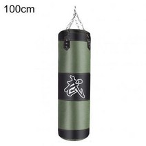 복싱 샌드백 펀치볼 킥복싱 권투 펀치 연습 기구 120cm 내구성 옥스포드 천 모래 с, 100cm 그린