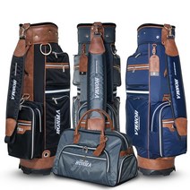 마사와혼마 프리미엄 경량 골프백 케디백세트, 카키
