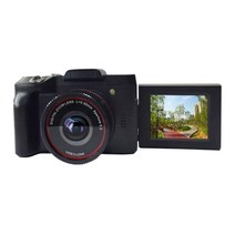 내장 마이크 16MP 16 배 줌 1080P HD 회전 화면 미니 Mirroless 디지털 카메라 캠코더 DV, 보여진 바와 같이, 하나