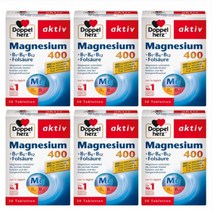 도펠헤르츠 마그네슘400 30정x6 (Doppelherz Magnesium 400mg)