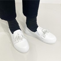 [MT] (국내제작) 테슬 키높이 통굽 슬립온 스니커즈 운동화 3cm