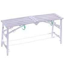 높이조절 틀비계 PT BT 아시바 계단 발판 작업대, (풀핀리프트)더블서포트160x30사각튜브표면