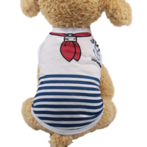 대형견옷 통기성 개 봄 여름 개 조끼 다운 재킷 강아지 작은 개 티셔츠 프렌치 불독 요크셔 치와와 강아지 티셔츠, s, 빨간색 스카프 파란색