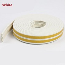 방음재 소음차단 자동차소음 가정용 벽소음 스펀지 층간소음 5M Anti Collision Foam Draught Excluder 방, 02 WHITE