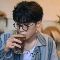 작은 안경테 둥근 하금테 뿔테 기본 사각 안경 알작은 휴대용 패션 동그리