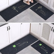 생파트부엌 북유럽느낌 주방러그 욕실발수건 호텔발매트 새집꾸미기 바닥깔판 신혼집, 1개, 트리차콜