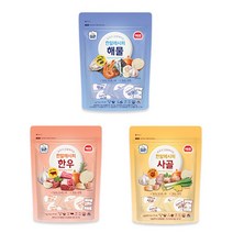 해표 한알레시피 3개(해물+사골+한우)/무배, 3개