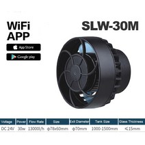 양수기 펌프 지하수 수족관 해양 탱크 컨트롤러 SLW 시리즈와 Jebao 웨이브 메이커 잠수정 워터, [06] SLWM Wifi 30W
